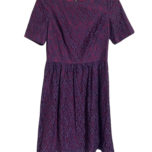 Adrianna Papell Dresses & Skirts - Adrianna Papell Elegant Purple Lace Dress Size 6